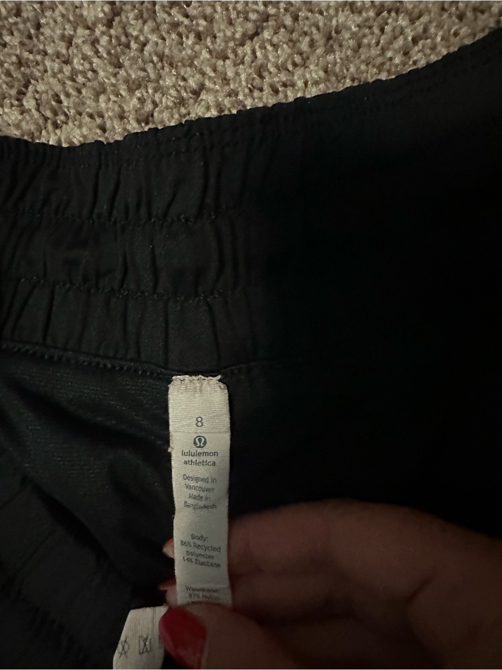 Lululemon Black Women's Athletic Shorts - Picture 3 of 3